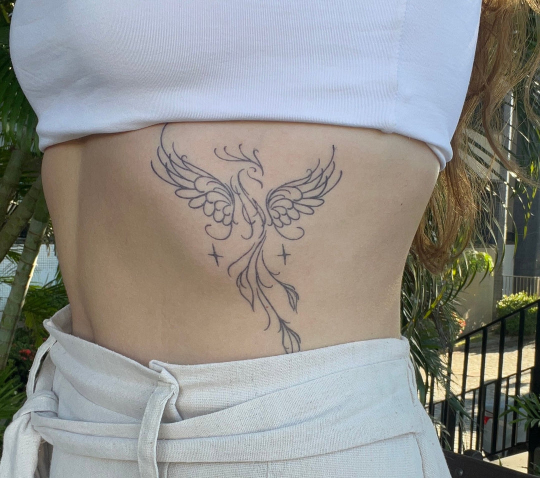 Fênix semipermanente — tatuagem tendência 2026