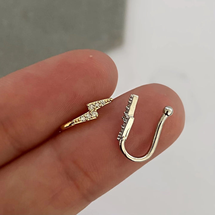 Piercing Fake Nostril Lightning ⚡