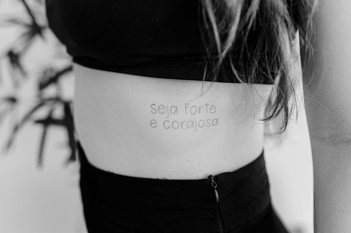 Seja forte e corajosa Semi-Permanente