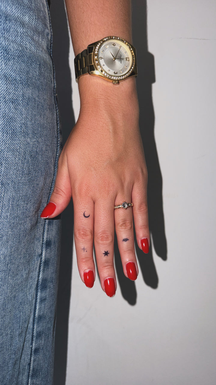 tatuagem semipermanente mini night para dedos - foto 2