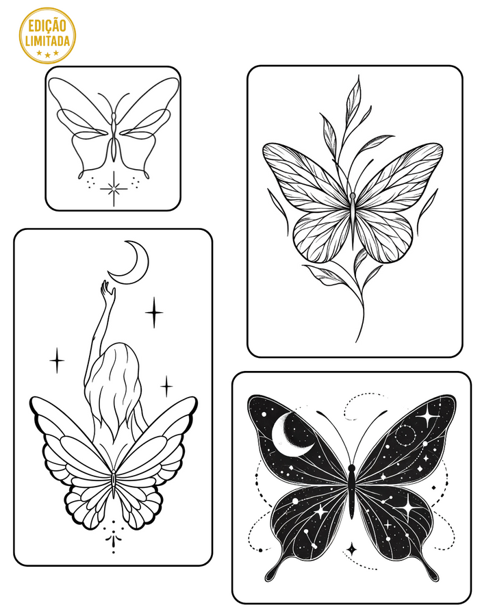 (4 unidades) Coleção Metamorfose Semi-Permanente