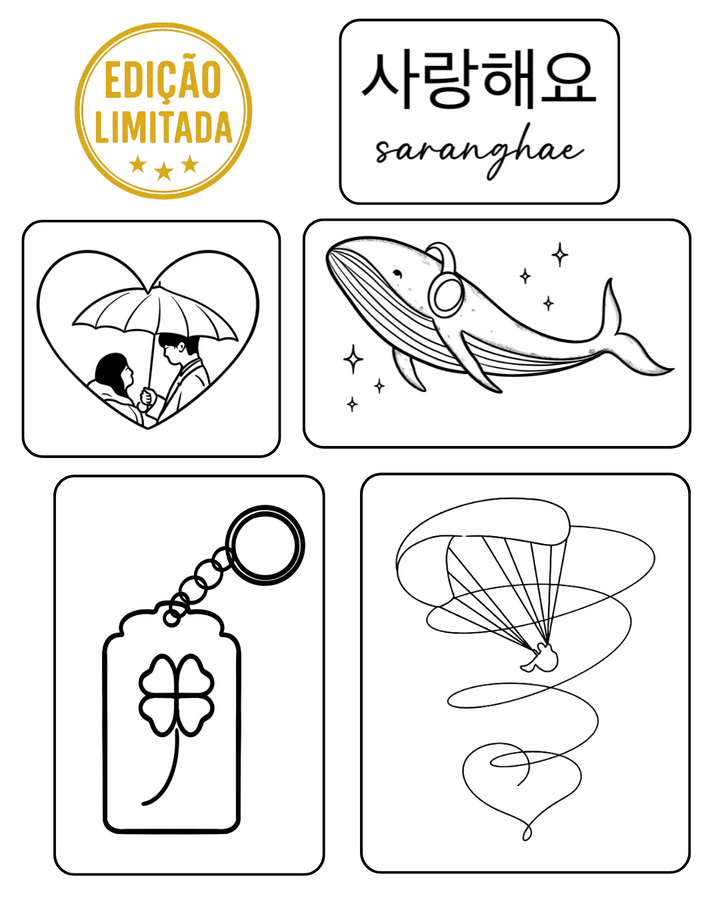 (5 unidades) Coleção Dorama Semi-Permanente