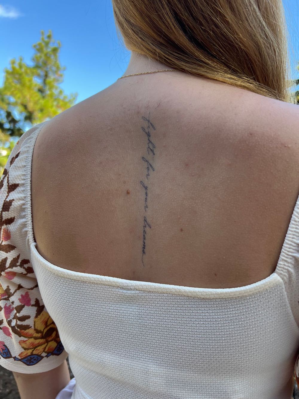 tatuagem semipermanente fight for your dreams - foto 2