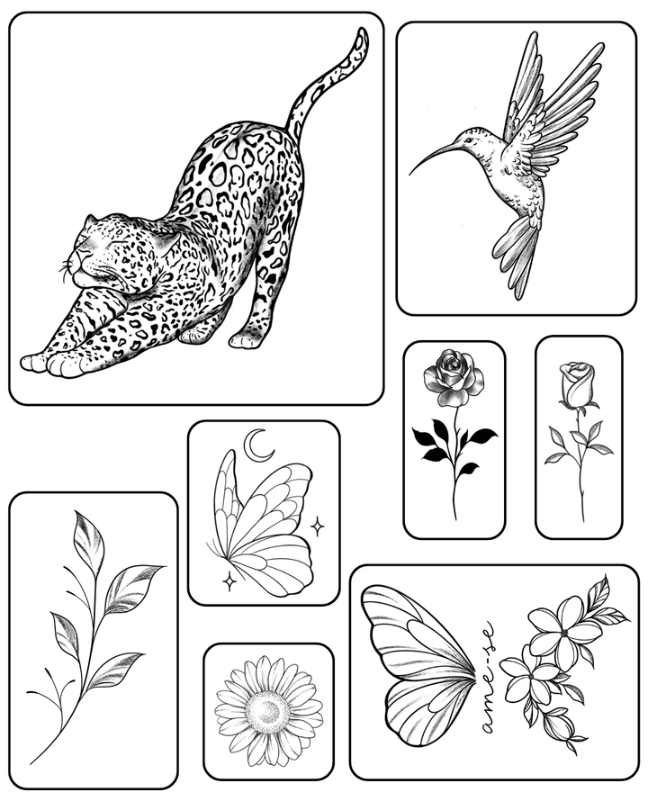 tatuagem semipermanente kit natureza 5
