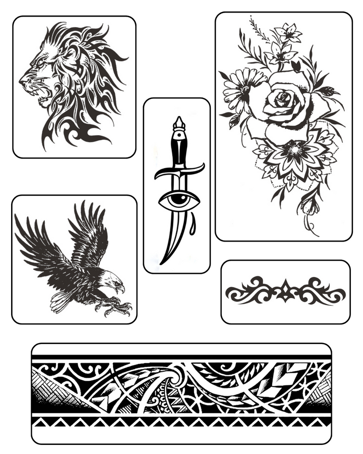 (6 unidades) Kit Old School Semi-Permanente