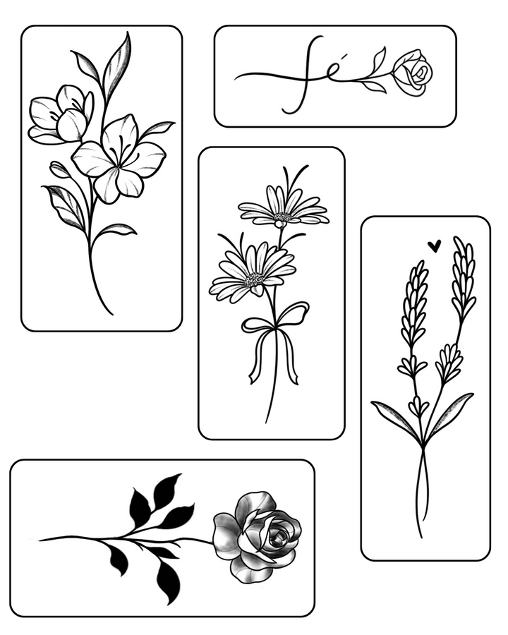 (5 unidades) Kit Floral Semi-Permanente