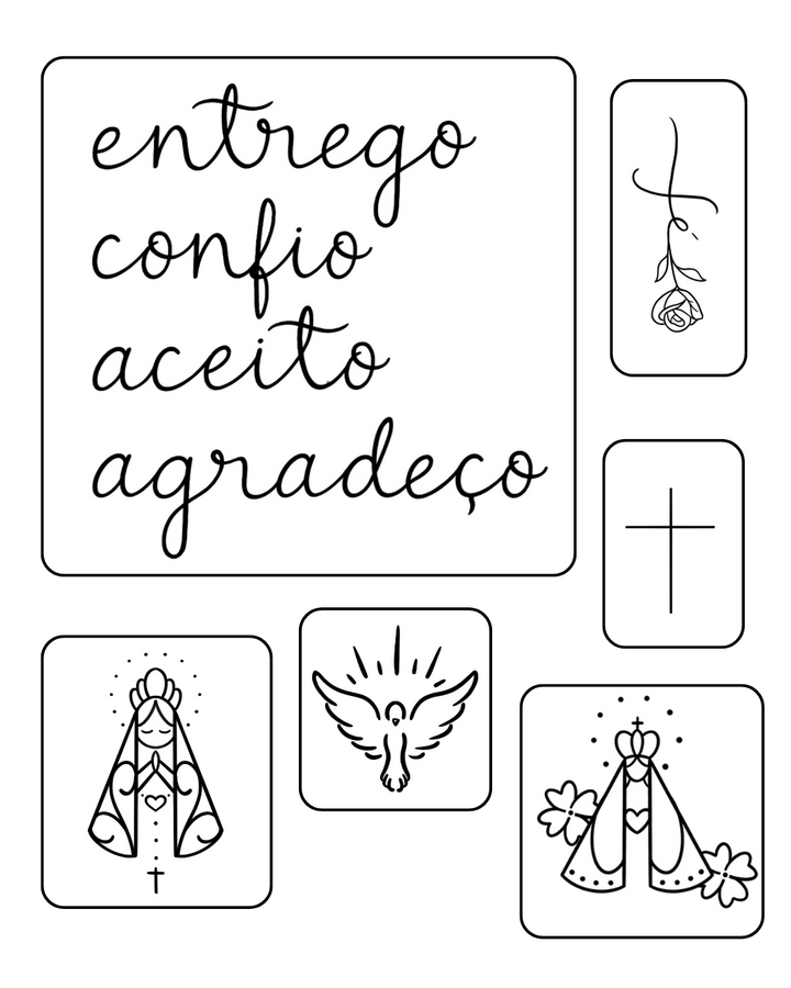 (6 unidades) Kit Fé Semi-Permanente