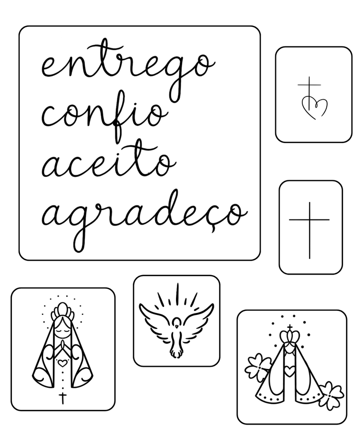 (6 unidades) Kit Fé Semi-Permanente