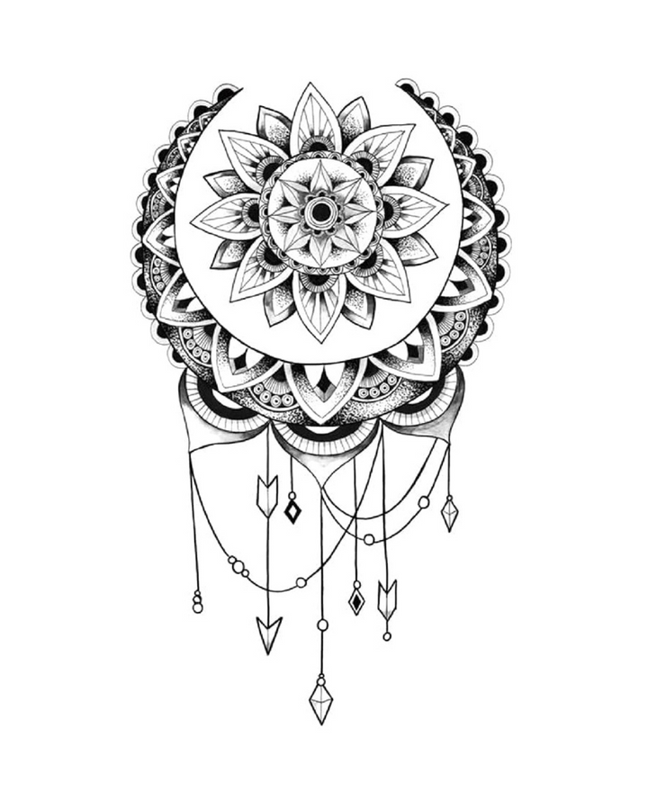 Mandala Floral Semi-Permanente
