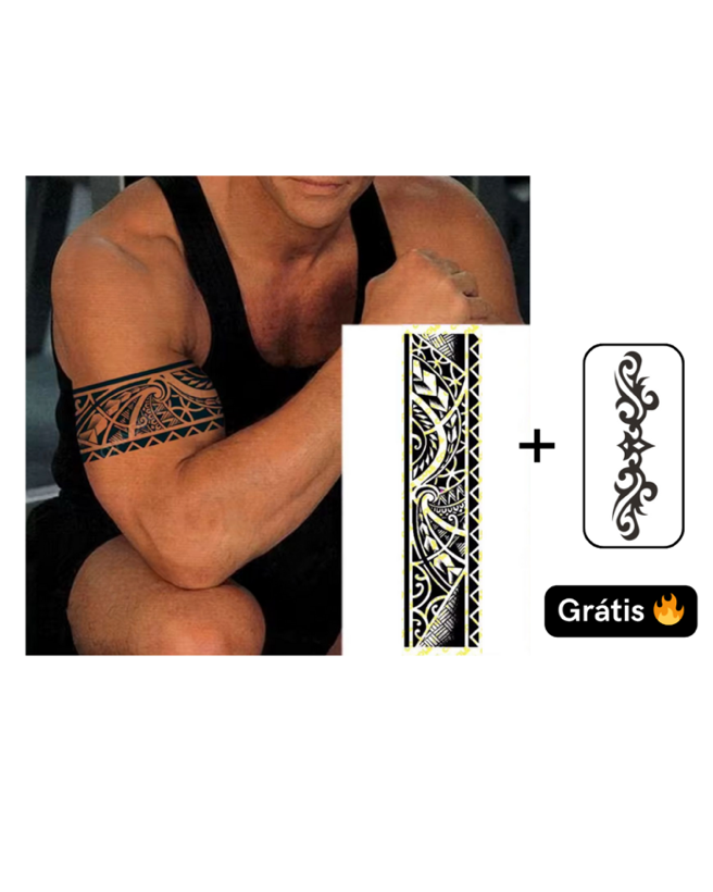 Bracelete Tribal + Tribal Ornamental