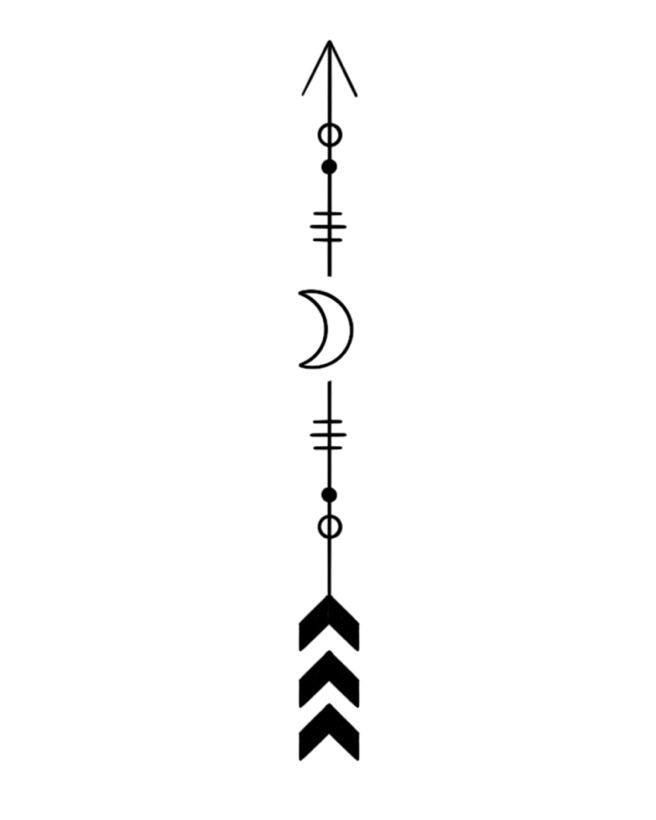 Flecha Geométrica Lua