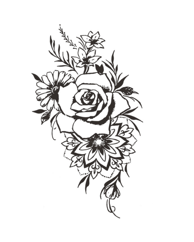 Floral Black