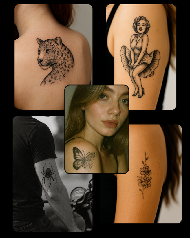 OFERTA RELÂMPAGO - 5 Tattoos Novidade do Mês